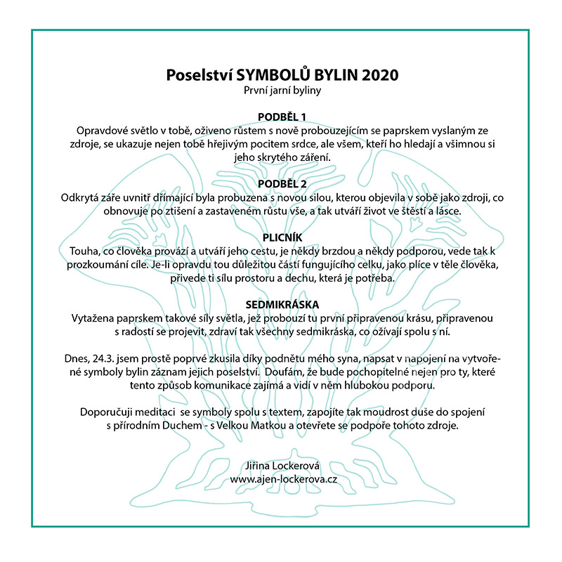 Poselství jarních bylin 2020