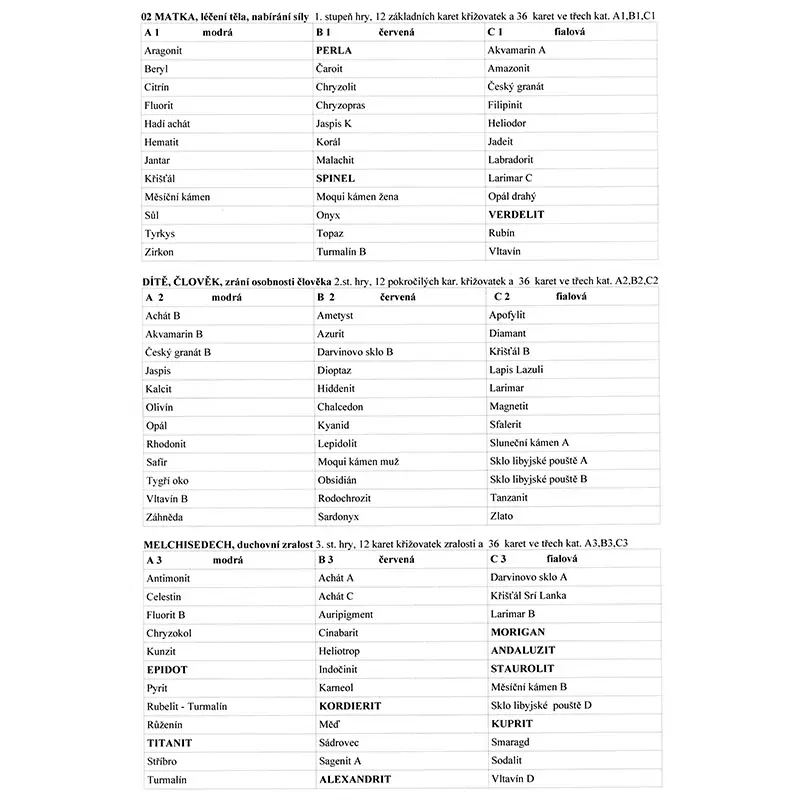 Tajemství v síle kamenů 1